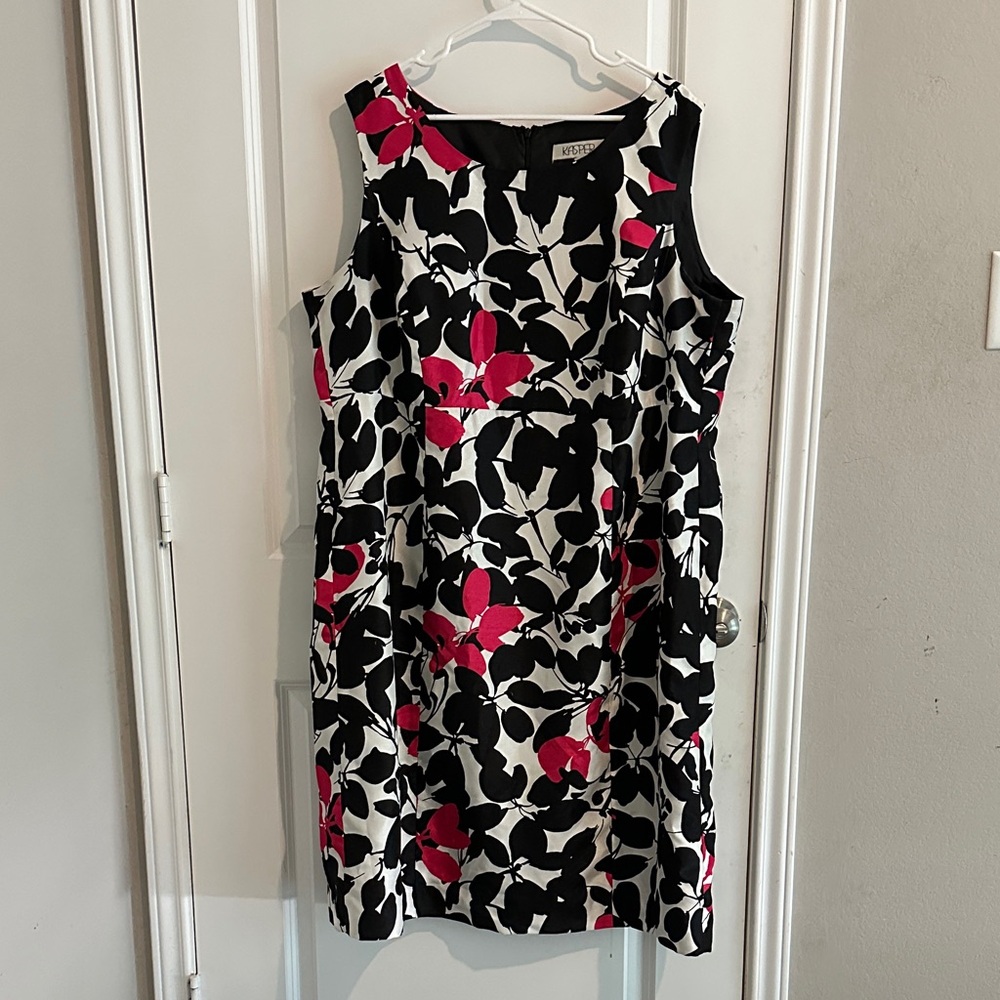 Kasper from Macy’s Black and Pink Floral Dress